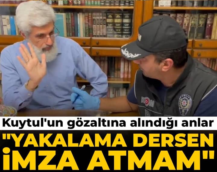 Alparlan Kuytul'un gözaltına alınma anları: Yakalama dersen imza atmam... Alparlan Kuytul'un gözaltına alınma anları: Yakalama dersen imza atmam...