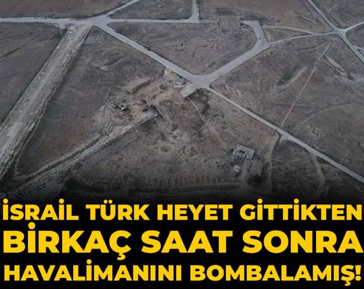 İsrail Türk heyet gittikten birkaç saat sonra havalimanını bombalamış! İsrail Türk heyet gittikten birkaç saat sonra havalimanını bombalamış!