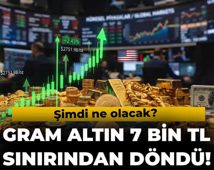 Gram altın 7 bin lira sınırından döndü! Şimdi ne olacak? Gram altın 7 bin lira sınırından döndü! Şimdi ne olacak?
