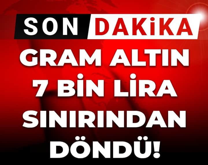 Gram altın 7 bin lira sınırından döndü! Şimdi ne olacak? Gram altın 7 bin lira sınırından döndü! Şimdi ne olacak?