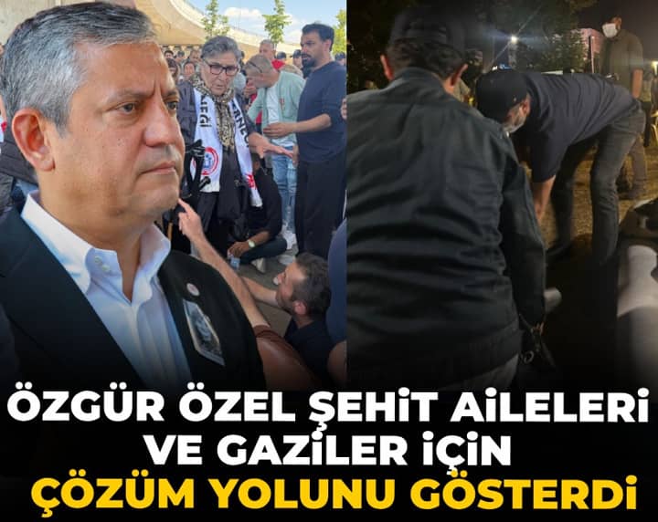 Özgür Özel şehit aileleri ve gaziler için çözüm yolunu gösterdi: Olağanüstü toplantı çağrısı yaptı Özgür Özel şehit aileleri ve gaziler için çözüm yolunu gösterdi: Olağanüstü toplantı çağrısı yaptı
