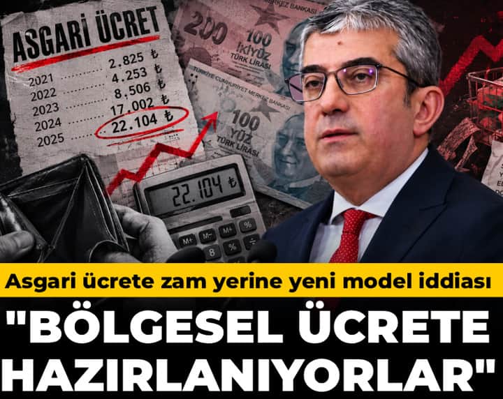 Asgari ücrete zam yerine yeni model iddiası! "Bölgesel Ücrete Hazırlanıyorlar" Asgari ücrete zam yerine yeni model iddiası! "Bölgesel Ücrete Hazırlanıyorlar"