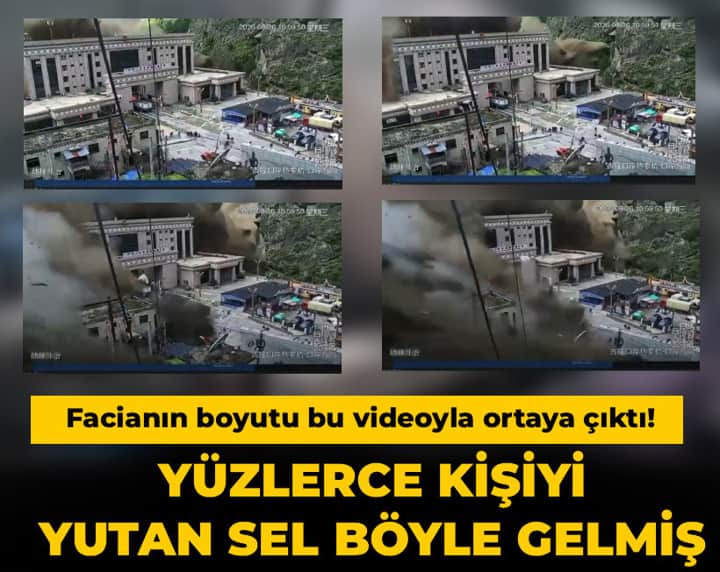 Facianın boyutu bu videoyla ortaya çıktı! Yüzlerce kişiyi yutan sel böyle gelmiş Facianın boyutu bu videoyla ortaya çıktı! Yüzlerce kişiyi yutan sel böyle gelmiş