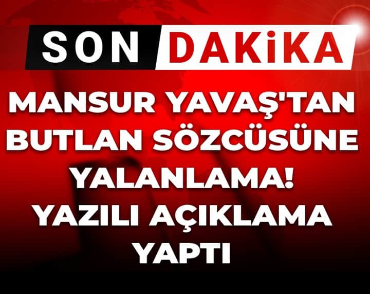Son Dakika | Mansur Yavaş'tan butlan sözcüsüne yalanlama! Yazılı açıklama yaptı Son Dakika | Mansur Yavaş'tan butlan sözcüsüne yalanlama! Yazılı açıklama yaptı