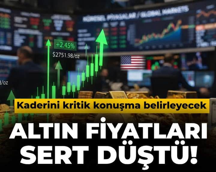 Altın fiyatları sert düştü! Kaderini kritik konuşma belirleyecek Altın fiyatları sert düştü! Kaderini kritik konuşma belirleyecek