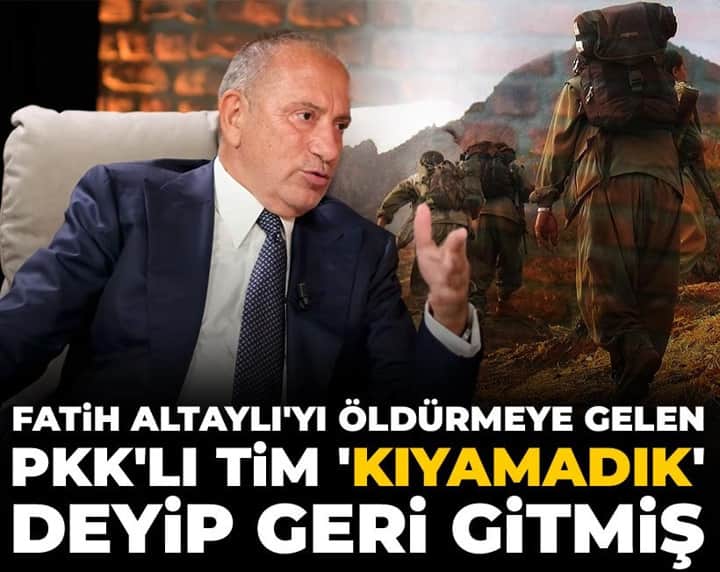 Fatih Altaylı'yı öldürmeye gelen PKK'lı tim 'kıyamadık' deyip geri gitmiş Fatih Altaylı'yı öldürmeye gelen PKK'lı tim 'kıyamadık' deyip geri gitmiş