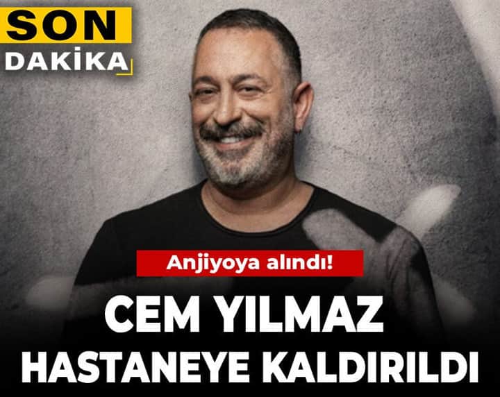 Son Dakika | Ünlü komedyen Cem Yılmaz hastaneye kaldırıldı Son Dakika | Ünlü komedyen Cem Yılmaz hastaneye kaldırıldı