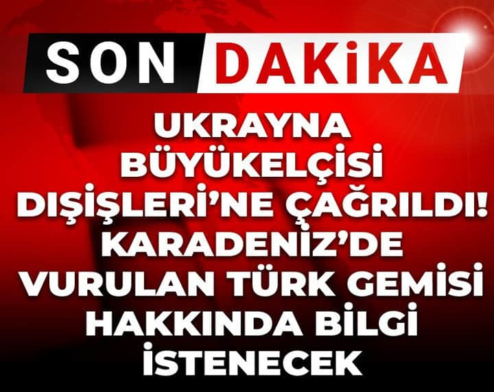 Son Dakika | Ukrayna'nın Ankara Büyükelçisi Dışişleri Bakanlığı'na çağrıldı! Son Dakika | Ukrayna'nın Ankara Büyükelçisi Dışişleri Bakanlığı'na çağrıldı!