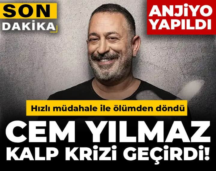 Son Dakika | Ünlü komedyen Cem Yılmaz hastaneye kaldırıldı Son Dakika | Ünlü komedyen Cem Yılmaz hastaneye kaldırıldı