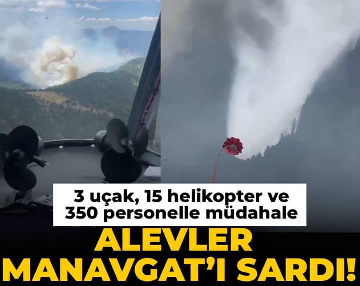 Antalya'da orman yangını: Havadan ve karadan müdahale sürüyor Antalya'da orman yangını: Havadan ve karadan müdahale sürüyor