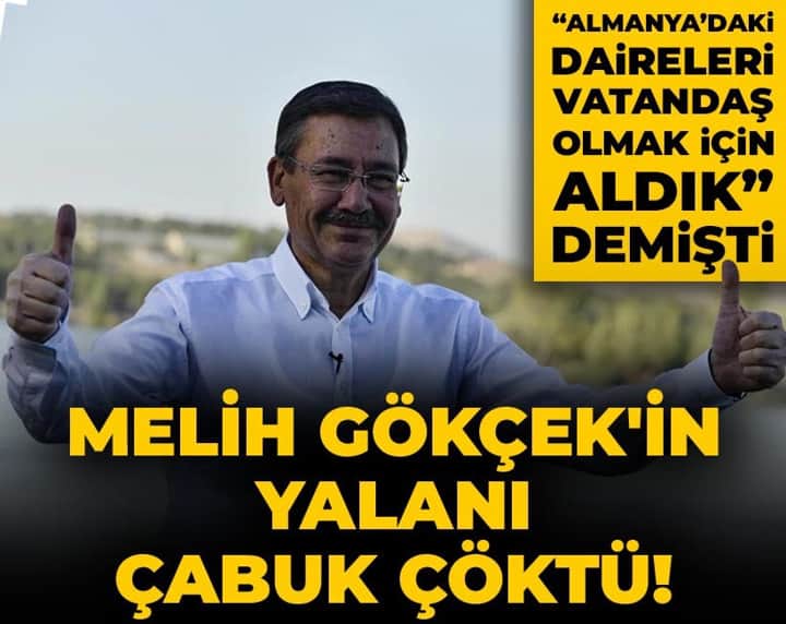 Melih Gökçek'in yalanı çabuk çöktü! Daire alıp Alman vatandaşı olmak mümkün değil Melih Gökçek'in yalanı çabuk çöktü! Daire alıp Alman vatandaşı olmak mümkün değil