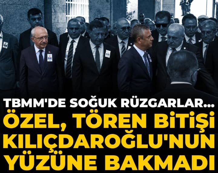 Özel, tören bitişi Kılıçdaroğlu'nun yüzüne bakmadı! TBMM'de soğuk rüzgarlar... Özel, tören bitişi Kılıçdaroğlu'nun yüzüne bakmadı! TBMM'de soğuk rüzgarlar...