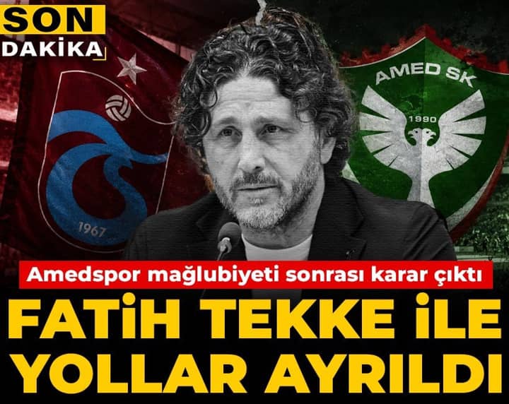 Son Dakika | Trabzonspor'da Fatih Tekke ile yollar ayrıldı Son Dakika | Trabzonspor'da Fatih Tekke ile yollar ayrıldı