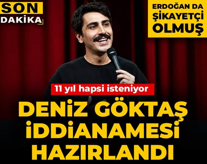 Son Dakika | Deniz Göktaş hakkında iddianame hazırlandı! 11 yıl hapsi istendi Son Dakika | Deniz Göktaş hakkında iddianame hazırlandı! 11 yıl hapsi istendi