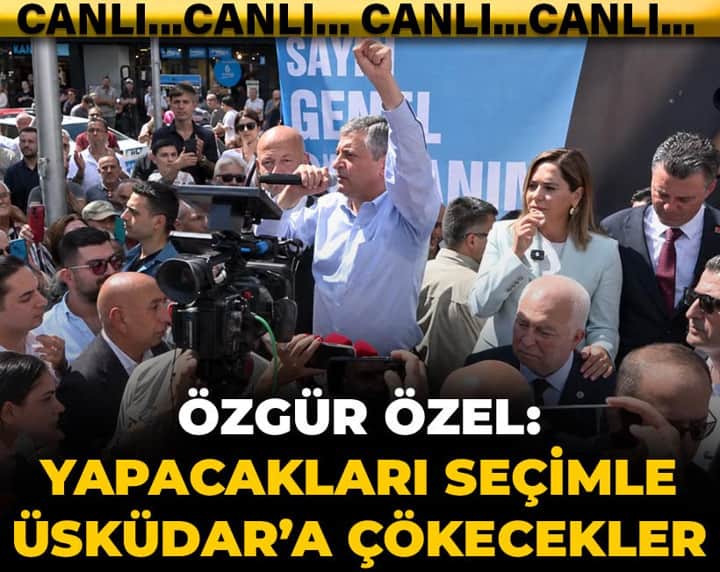 Son dakika | Özgür Özel: Yapacakları seçimle Üsküdar'a çökecekler Son dakika | Özgür Özel: Yapacakları seçimle Üsküdar'a çökecekler
