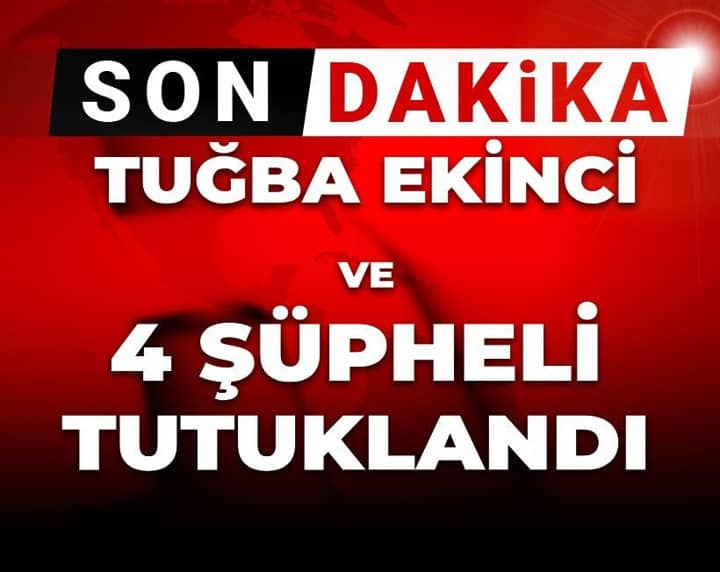 Son dakika | Gözaltına alınmıştı: Şarkıcı Tuğba Ekinci tutuklandı Son dakika | Gözaltına alınmıştı: Şarkıcı Tuğba Ekinci tutuklandı