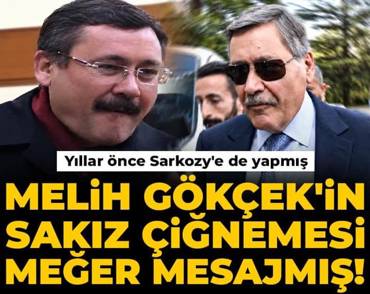 Melih Gökçek'in sakız çiğnemesi meğer mesajmış! Yıllar önce Sarkozy'e de yapmış Melih Gökçek'in sakız çiğnemesi meğer mesajmış! Yıllar önce Sarkozy'e de yapmış
