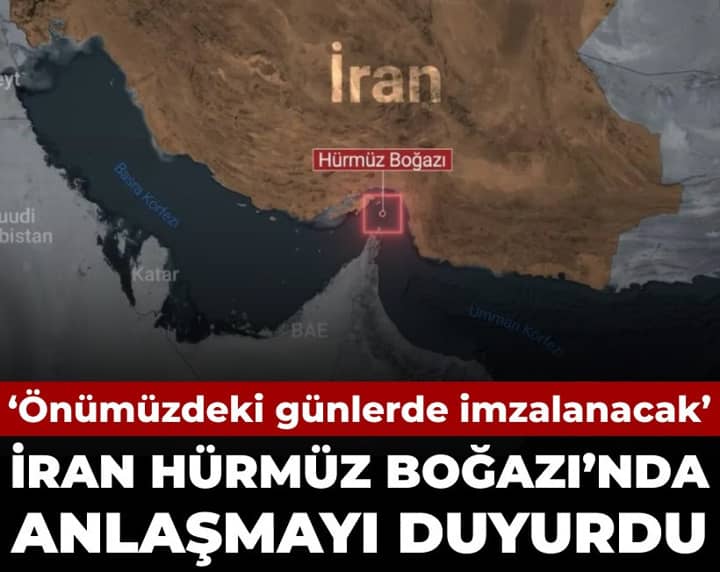 İran Hürmüz Boğazı'nda anlaşmayı duyurdu: Önümüzdeki günlerde imzalanacak İran Hürmüz Boğazı'nda anlaşmayı duyurdu: Önümüzdeki günlerde imzalanacak