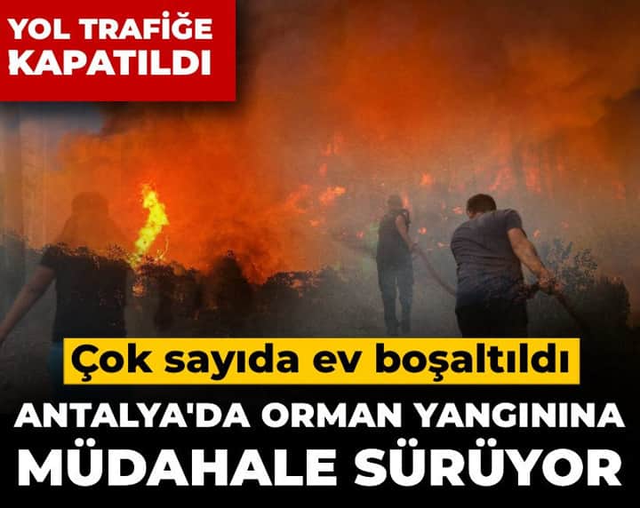 Son Dakika | Antalya'da orman yangını: Çok sayıda ev boşaltıldı, yol trafiğe kapandı Son Dakika | Antalya'da orman yangını: Çok sayıda ev boşaltıldı, yol trafiğe kapandı