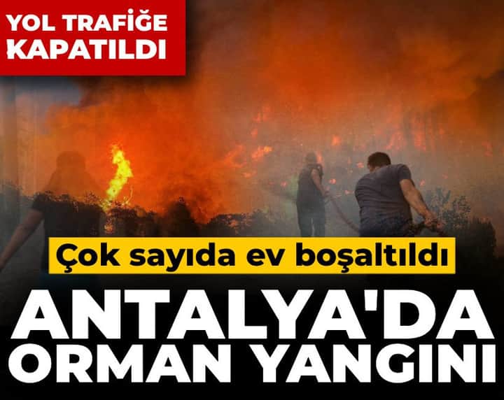 Son Dakika | Antalya'da orman yangını: Çok sayıda ev boşaltıldı, yol trafiğe kapandı Son Dakika | Antalya'da orman yangını: Çok sayıda ev boşaltıldı, yol trafiğe kapandı