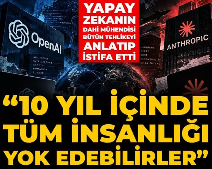 Dahi mühendis 'insanlık tehlike altında' deyip istifa etti! Tüm dünya bu yapay zeka savaşını konuşuyor Dahi mühendis 'insanlık tehlike altında' deyip istifa etti! Tüm dünya bu yapay zeka savaşını konuşuyor