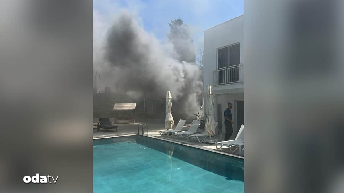 Bodrum'da otel avlusunda çıkan yangın söndürüldü Bodrum'da otel avlusunda çıkan yangın söndürüldü