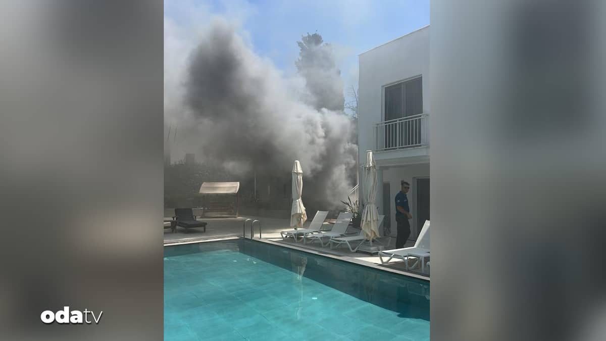 Bodrum'da otel avlusunda çıkan yangın söndürüldü Bodrum'da otel avlusunda çıkan yangın söndürüldü