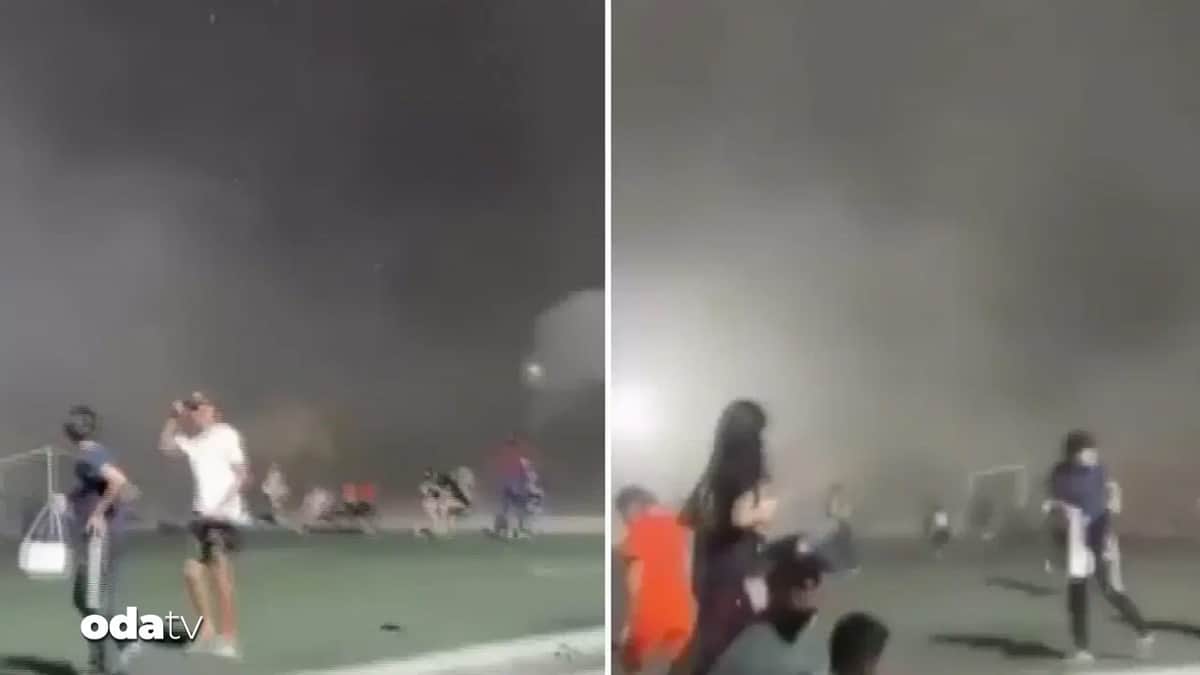 Meksika’da stadyumu fırtına vurdu Meksika’da stadyumu fırtına vurdu