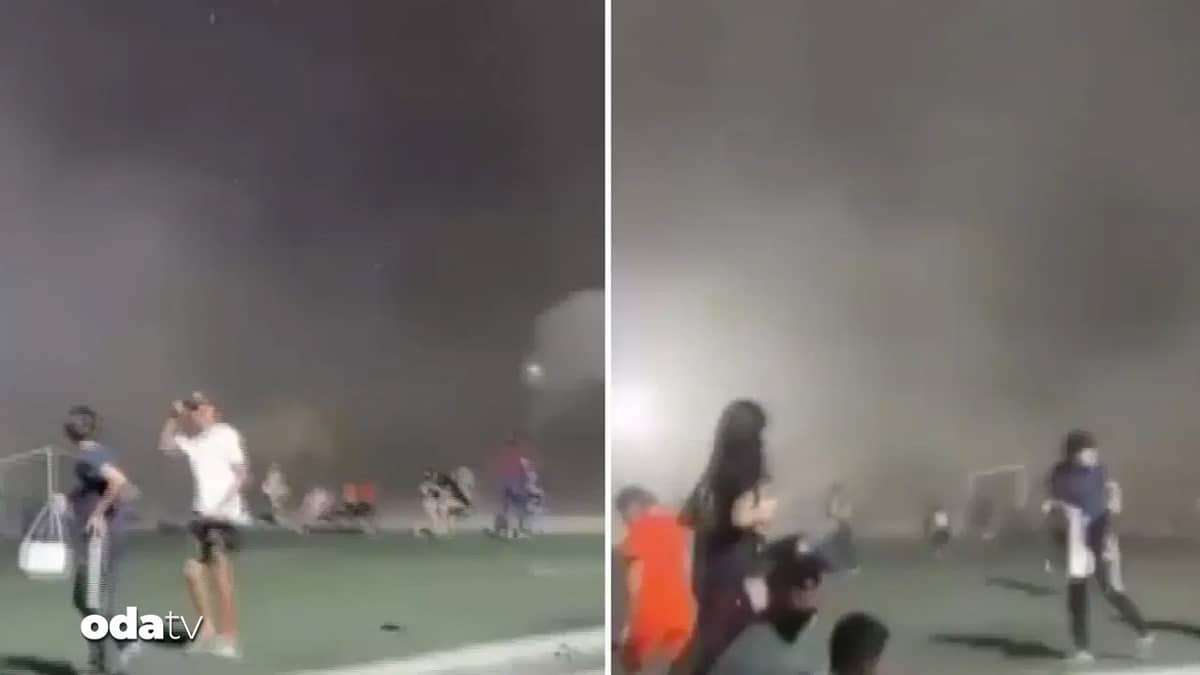 Meksika’da stadyumu fırtına vurdu Meksika’da stadyumu fırtına vurdu