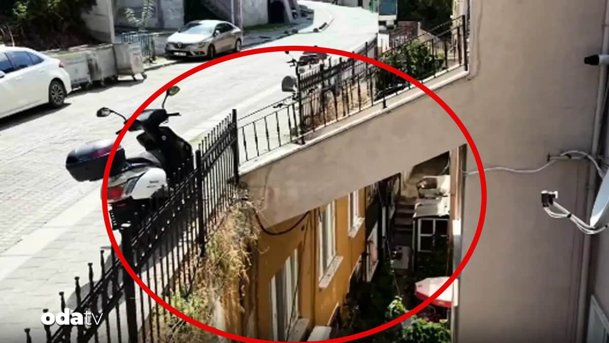 Binanın sütünden yol geçiyor, görenler şaşkın Binanın sütünden yol geçiyor, görenler şaşkın