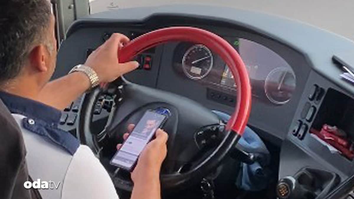 Otobüs şoföründen tepki çeken hareket Otobüs şoföründen tepki çeken hareket