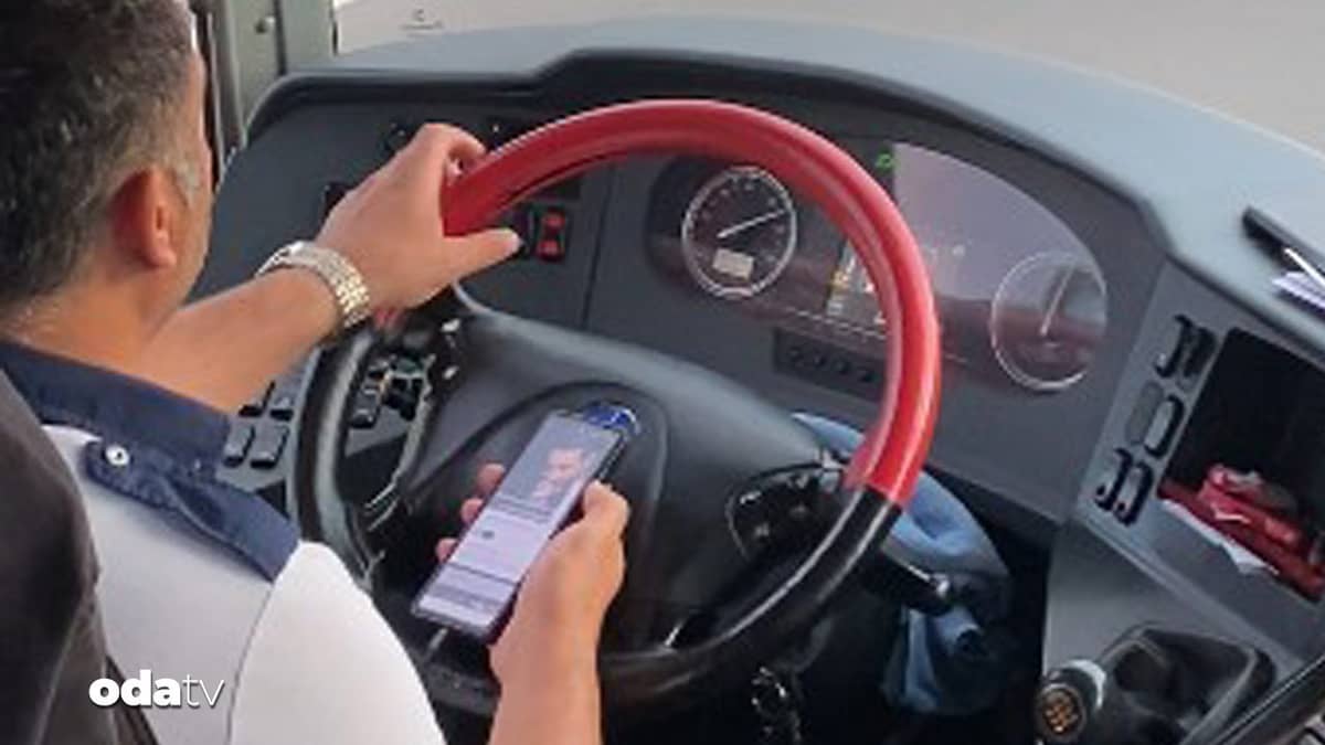 Otobüs şoföründen tepki çeken hareket Otobüs şoföründen tepki çeken hareket