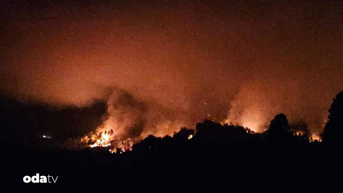 Antalya'daki yangın gece söndürülemedi Antalya'daki yangın gece söndürülemedi