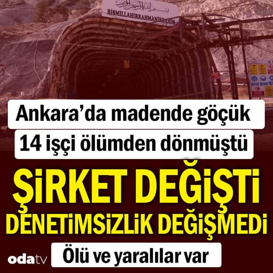 Ankara'da maden ocağında göçük Ankara'da maden ocağında göçük