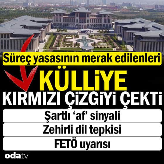 Külliye’den geçiş sürecinin bilinmeyenlerine nokta... FETÖ, infaz tartışmaları ve "tutsak" söylemine sert uyarı... Şartlı af sinyali Külliye’den geçiş sürecinin bilinmeyenlerine nokta... FETÖ, infaz tartışmaları ve "tutsak" söylemine sert uyarı... Şartlı af sinyali