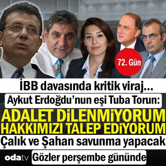 İBB davasına 72. Gün: Resul Emrah Şahan ve Mehmet Murat Çalık savunma yapacak İBB davasına 72. Gün: Resul Emrah Şahan ve Mehmet Murat Çalık savunma yapacak