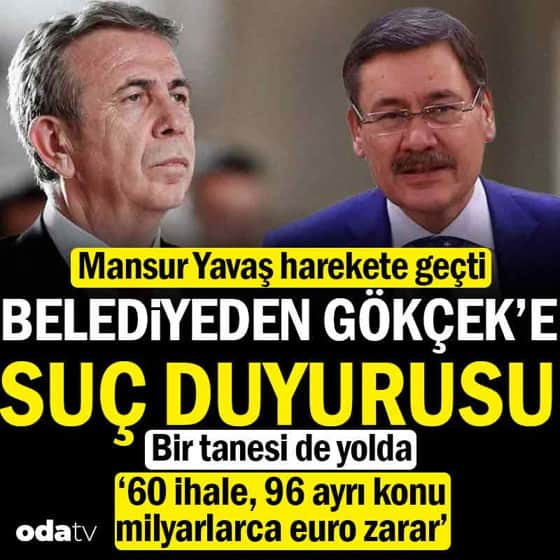 ABB'den Melih Gökçek'e suç duyurusu: '60 ihale, 96 ayrı konu, milyarlarca euro zarar ABB'den Melih Gökçek'e suç duyurusu: '60 ihale, 96 ayrı konu, milyarlarca euro zarar