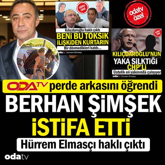 Odatv perde arkasını öğrendi: Berhan Şimşek istifa etti... Hürrem Elmasçı haklı çıktı Odatv perde arkasını öğrendi: Berhan Şimşek istifa etti... Hürrem Elmasçı haklı çıktı