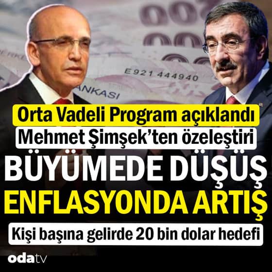 Orta Vadeli Program açıklandı: Yıl sonu enflasyon tahmini 12 puan yükseldi Orta Vadeli Program açıklandı: Yıl sonu enflasyon tahmini 12 puan yükseldi