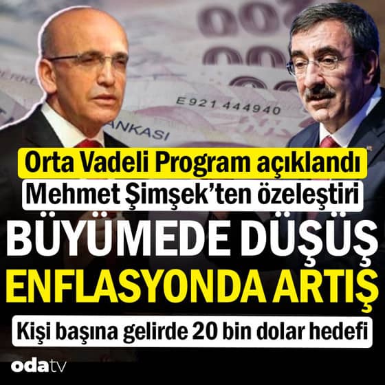 Orta Vadeli Program açıklandı: Yıl sonu enflasyon tahmini 12 puan yükseldi Orta Vadeli Program açıklandı: Yıl sonu enflasyon tahmini 12 puan yükseldi