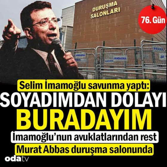 İBB davası 76. gün: İmamoğlu’nun avukatlarından mahkemeye rest: 18.00’den sonra yokuz İBB davası 76. gün: İmamoğlu’nun avukatlarından mahkemeye rest: 18.00’den sonra yokuz