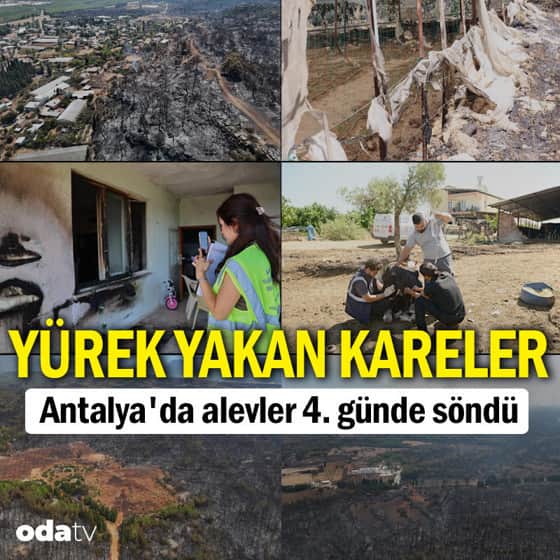 Antalya'da alevler 4. günde söndü: Geriye yürek yakan kareler kaldı Antalya'da alevler 4. günde söndü: Geriye yürek yakan kareler kaldı