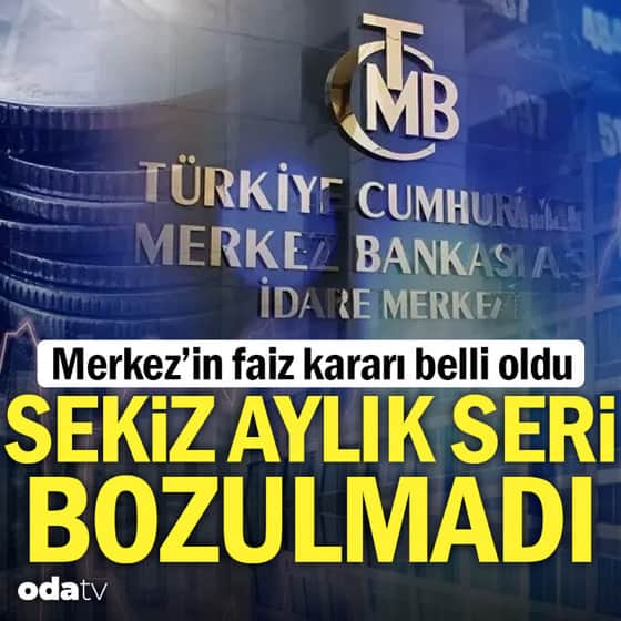 Merkez Bankası'nın eylül ayı faiz kararı belli oldu Merkez Bankası'nın eylül ayı faiz kararı belli oldu