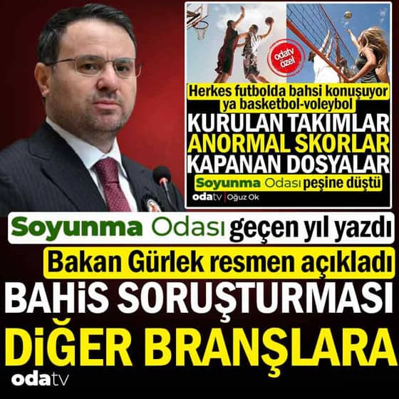Odatv geçen yıl dikkat çekti: Bahis soruşturması basketbola uzanıyor Odatv geçen yıl dikkat çekti: Bahis soruşturması basketbola uzanıyor