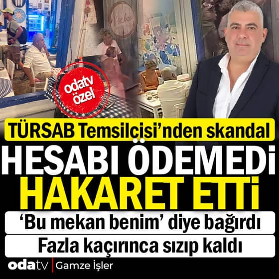 TÜRSAB İzmir Temsilcisi İsmail Hakkı Karadeveci Bozcaada'da skandala imza attı... Mekan sahibi kadına hakaret edip hesap ödemeden ayrıldı TÜRSAB İzmir Temsilcisi İsmail Hakkı Karadeveci Bozcaada'da skandala imza attı... Mekan sahibi kadına hakaret edip hesap ödemeden ayrıldı