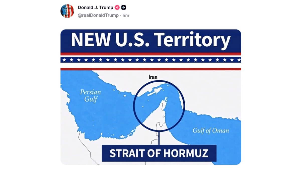 Trump’tan Hürmüz çıkışı: ‘ABD toprağı’ haritasını paylaştı Trump’tan Hürmüz çıkışı: ‘ABD toprağı’ haritasını paylaştı