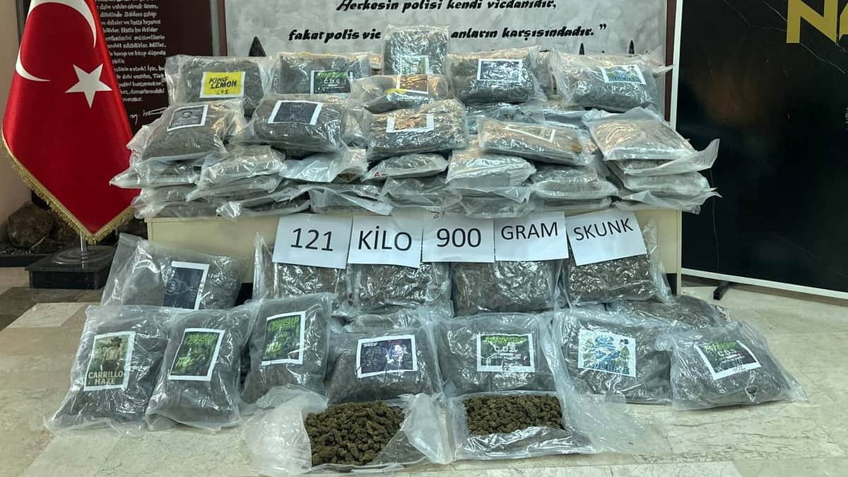 Yük içine gizlenmiş: Hamzabeyli’de TIR’da 121 kilo 900 gram skunk ele geçirildi Yük içine gizlenmiş: Hamzabeyli’de TIR’da 121 kilo 900 gram skunk ele geçirildi