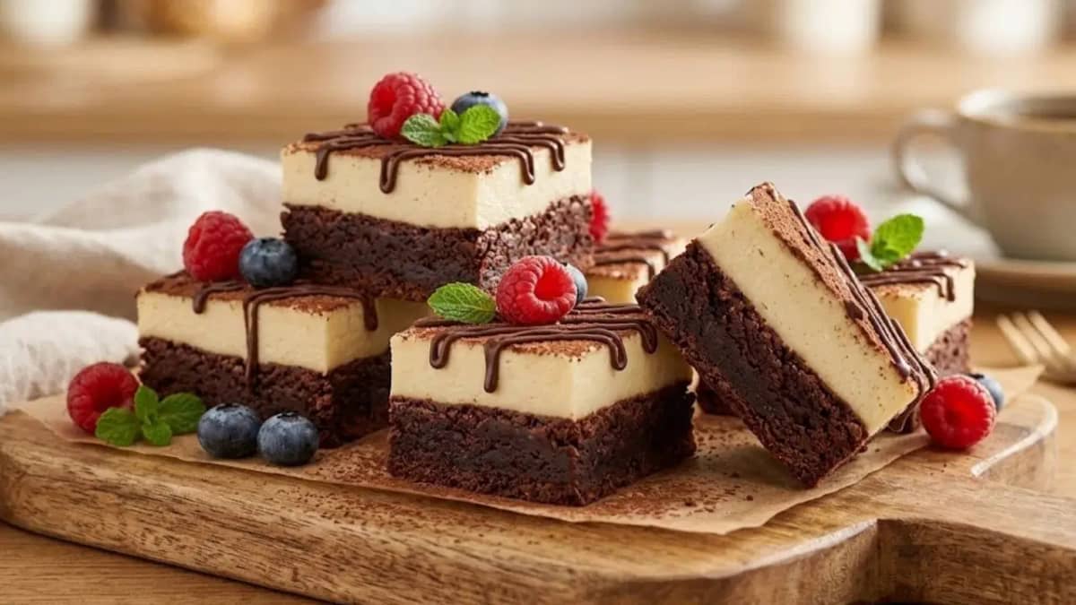 Sosyal medyayı sallamaya aday: Altı yoğun Brownıe, üstü ipeksi Cheesecake Sosyal medyayı sallamaya aday: Altı yoğun Brownıe, üstü ipeksi Cheesecake
