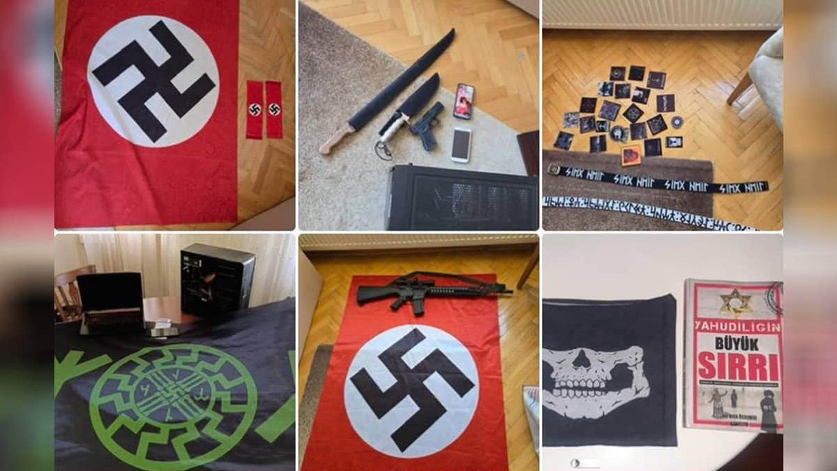 Ankara'da ırkçı ve şiddet içerikli paylaşımlara 9 gözaltı: Neo-Nazi sembolleri ele geçirildi Ankara'da ırkçı ve şiddet içerikli paylaşımlara 9 gözaltı: Neo-Nazi sembolleri ele geçirildi
