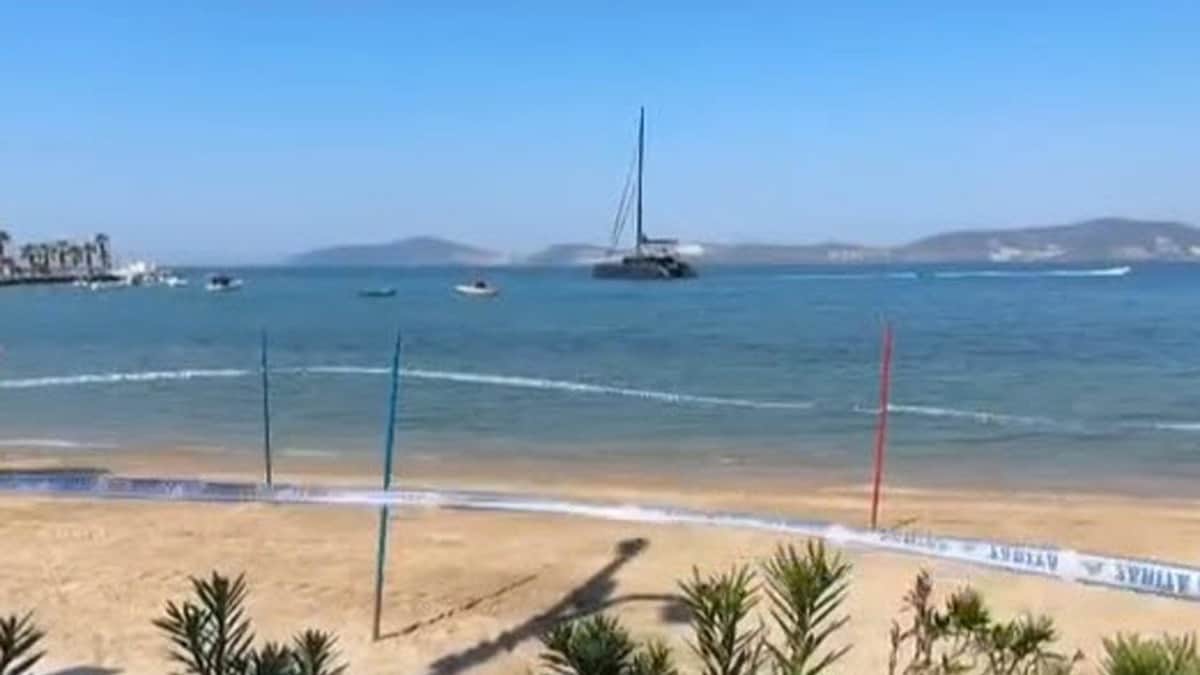 Halk plajı kirlilik şüphesiyle tedbiren kapatıldı Halk plajı kirlilik şüphesiyle tedbiren kapatıldı